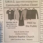 7/24 S.W.A.G Community Clothes Closet Delano, TN