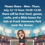 7/12-15 Feeding God’s Lambs Event Frank Hammons Park Benton, TN