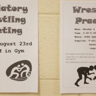 8/23 PCHS Mandatory Wrestling Meeting