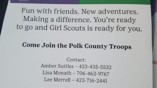 Polk County Girl Scout Troop Sign Ups!