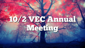10/2 VEC Annual Meeting