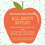 9/16 All About Apples Craft Night West Polk Public Library Benton, TN