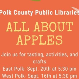 9/20 All About Apples Craft Night East Polk Public Library