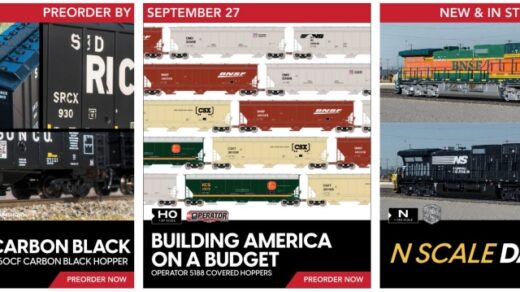 9/27 Preorder Deadline for Building America on a Budget Series Scale Trains Benton, TN