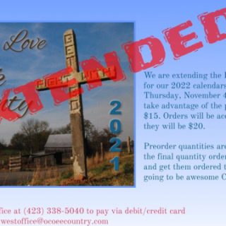11/4 PREORDER 2022 For the Love of Polk County Calendars Deadline