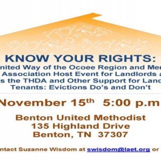 11/15 Housing/Rental Issues Public Forum Benton, TN