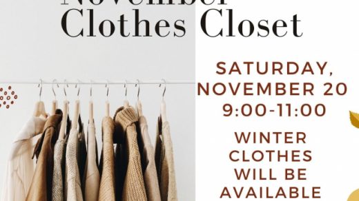 11/20 November Clothes Closet Delano Baptist Church
