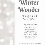 12/4 The First Annual Miss Winter Wonder Pageant Benton, TN