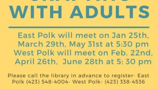 2/22 Adult Craft Club West Polk Public Library Benton, TN