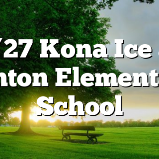 1/27 Kona Ice at Benton Elementary School