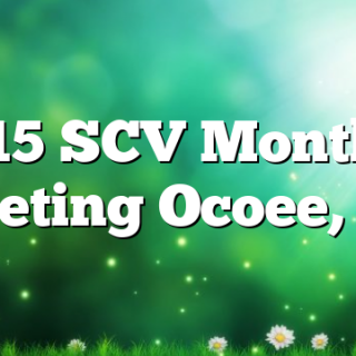 2/15 SCV Monthly Meeting Ocoee, TN