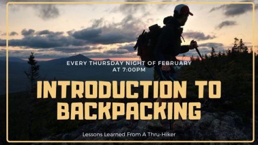2/26 Introduction to Overnight Backpacking Intensive
