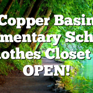 Copper Basin Elementary School Clothes Closet is OPEN!