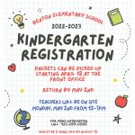 4/18 Kindergarten Registration Starts BES