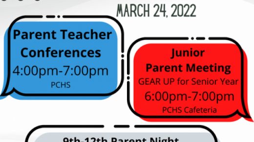3/24 9th-12th Parent Night PCHS Library Benton, TN