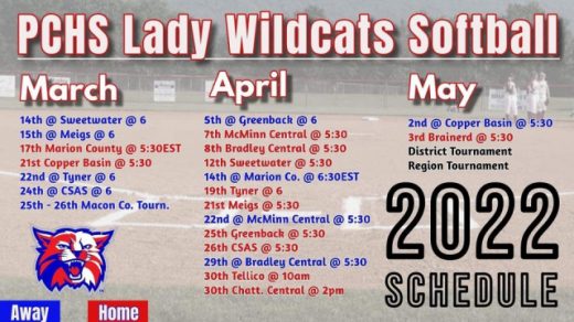 4/7 Lady Wildcats Softball Game PCHS Benton, TN