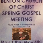 5/1-4 Benton Church of Church of Christ Spring Gospel Meeting