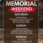 5/28-30 Ocoee Dam Deli & Diner Memorial Weekend Specials