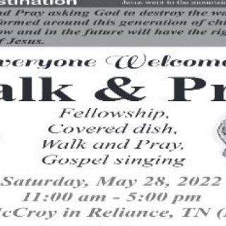 5/28 Walk & Pray Reliance, TN