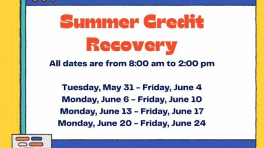 5/31-6/3 Polk County High School Summer Credit Recovery Begins
