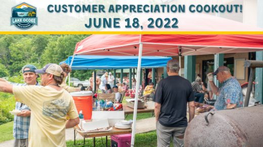 6/18 Customer Appreciation Cookout Lake Ocoee Inn & Marina Inc