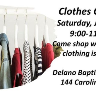 6/25 Delano Baptist Church Clothes Closet