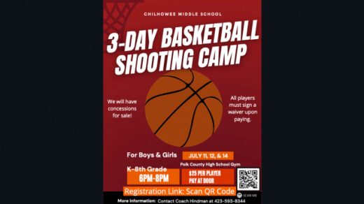 7/11, 12, 14 3-Day Basketball Shooting Camp Benton, TN