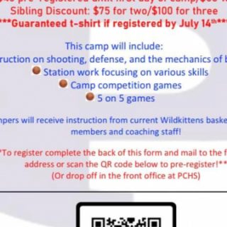 7/18-21 PCHS Wildkittens Basketball Camp