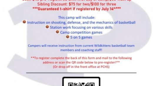 7/18-21 PCHS Wildkittens Basketball Camp