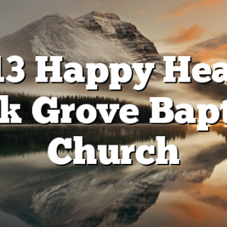 7/13 Happy Hearts Oak Grove Baptist Church