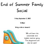 9/2 End of Summer Family Social First Baptist Church Benton Tennessee