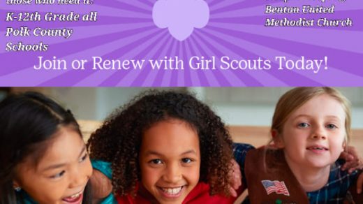 8/12 Girl Scouts Registration @ Benton United Methodist Church