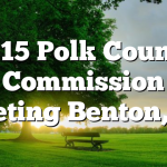 9/15 Polk County Commission Meeting & Refreshments Benton, TN