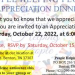 10/15 PHP Appreciation Dinner Benton, TN RSVP DEADLINE