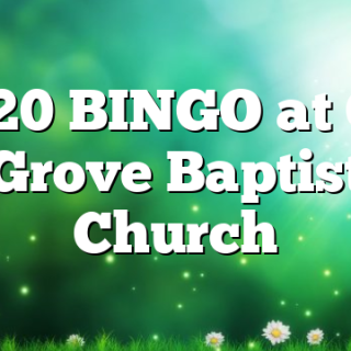 10/20 BINGO at Oak Grove Baptist Church