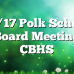 11/17 Polk School Board Meeting CBHS