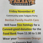 11/4 ORHC’s Benton Family Health Care Tailgate Party