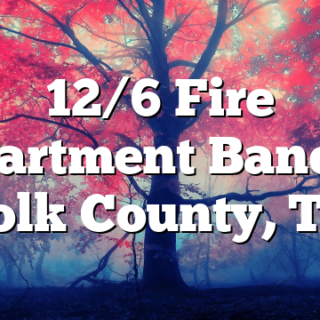 12/6 Fire Department Banquet Polk County, TN