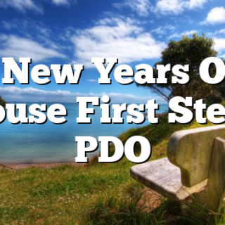1/5 New Years Open House First Steps PDO