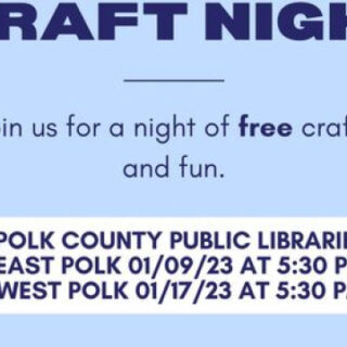 1/9 Kids Winter Craft Night East Polk Public Library