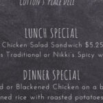 1/23 Monday Specials Cotton’s Plac e Deli Benton, Tn