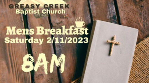 2/11 Mens Breakfast Greasy Creek Baptist Church Reliance, TN