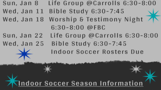 2/5 Indoor Soccer Begins First Baptist Church Benton, TN