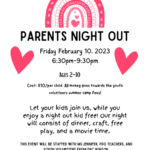 2/10 First Baptist Benton Parent’s Night Out