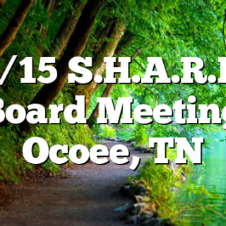 2/15 S.H.A.R.P. Board Meeting Ocoee, TN