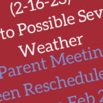 2/23 RESCHEDULE DATE Polk County Drama Club Parent/Guardian Meeting