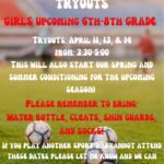 4/11, 13, 14 CMS Girls Soccer Tryouts