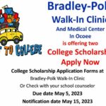 5/5 Bradley-Polk Walk-in Clinic Scholarship Deadline