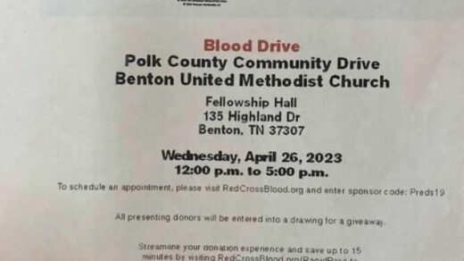 4/26 Blood Drive Benton, TN