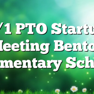 5/1 PTO Startup Meeting Benton Elementary School